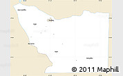 Classic Style Simple Map of Tenosique, single color outside