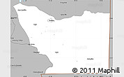Gray Simple Map of Tenosique