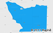Political Simple Map of Tenosique, single color outside