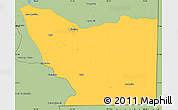 Savanna Style Simple Map of Tenosique