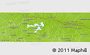 Physical Panoramic Map of Camargo