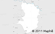Silver Style Simple Map of Camargo