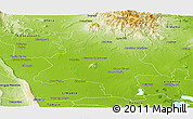 Physical Panoramic Map of Gonzalez
