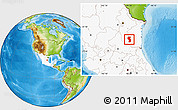 Physical Location Map of Jaumave, highlighted country