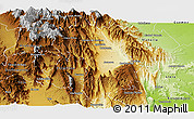 Physical Panoramic Map of Jaumave