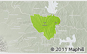 Physical 3D Map of Mier, lighten, semi-desaturated