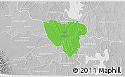 Political 3D Map of Mier, lighten, desaturated
