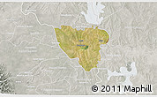 Satellite 3D Map of Mier, lighten, semi-desaturated