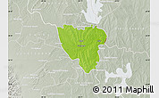 Physical Map of Mier, lighten, semi-desaturated