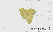 Satellite Map of Mier, single color outside