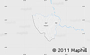 Silver Style Map of Mier, single color outside