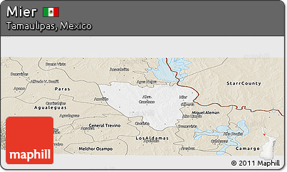 Classic Style Panoramic Map of Mier
