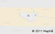Classic Style Panoramic Map of Mier, single color outside