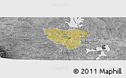 Satellite Panoramic Map of Mier, desaturated