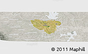 Satellite Panoramic Map of Mier, lighten, semi-desaturated