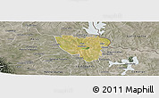 Satellite Panoramic Map of Mier, semi-desaturated