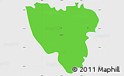 Political Simple Map of Mier, single color outside