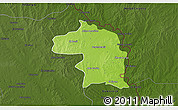 Physical 3D Map of Nuevo Laredo, darken