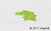 Physical Panoramic Map of Nuevo Laredo, cropped outside