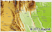 Physical 3D Map of Ocampo