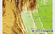 Physical Map of Ocampo