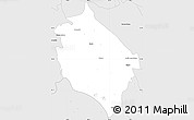 Silver Style Simple Map of Ocampo