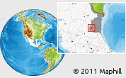 Physical Location Map of Palmillas, highlighted country, highlighted parent region