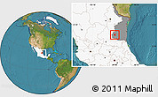 Satellite Location Map of Palmillas, highlighted country, highlighted parent region