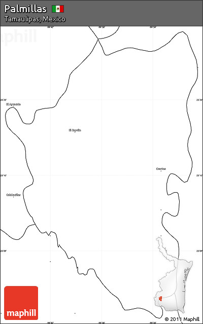 Blank Simple Map of Palmillas