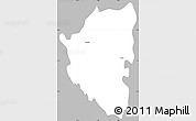 Gray Simple Map of Palmillas, single color outside
