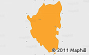 Political Simple Map of Palmillas, single color outside