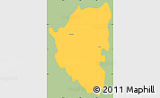 Savanna Style Simple Map of Palmillas, single color outside
