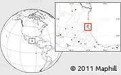 Blank Location Map of Tampico