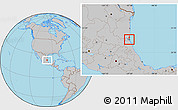 Gray Location Map of Tampico