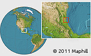 Satellite Location Map of Tampico