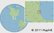 Savanna Style Location Map of Tampico