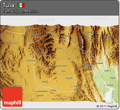 Physical 3D Map of Tula