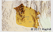 Physical 3D Map of Tula, lighten