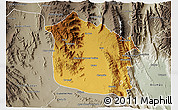 Physical 3D Map of Tula, semi-desaturated