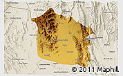 Physical 3D Map of Tula, shaded relief outside