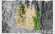 Satellite 3D Map of Tula, desaturated