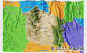 Satellite 3D Map of Tula, political outside