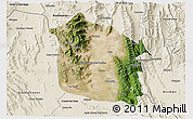 Satellite 3D Map of Tula, shaded relief outside