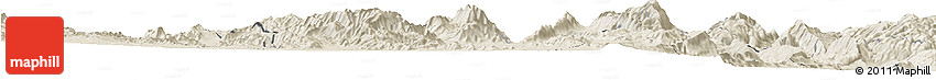 Shaded Relief Horizon Map of Tula Shaded Relief Horizon Map of Tula