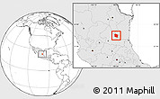 Blank Location Map of Tula, highlighted country