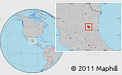 Gray Location Map of Tula