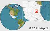Satellite Location Map of Tula, highlighted country