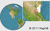 Satellite Location Map of Tula, highlighted parent region