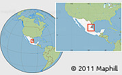 Savanna Style Location Map of Tula, highlighted country, highlighted parent region, within the entire country