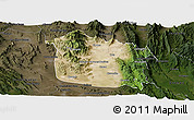 Satellite Panoramic Map of Tula, darken